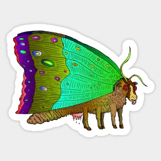 Vaca Mariposa Sticker